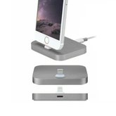 Aquarius Aluminium Phone Dock Compatible with Eight-Pin Devices, Space Grey Aquarius